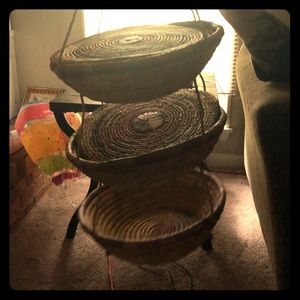 Antique hanging baskets